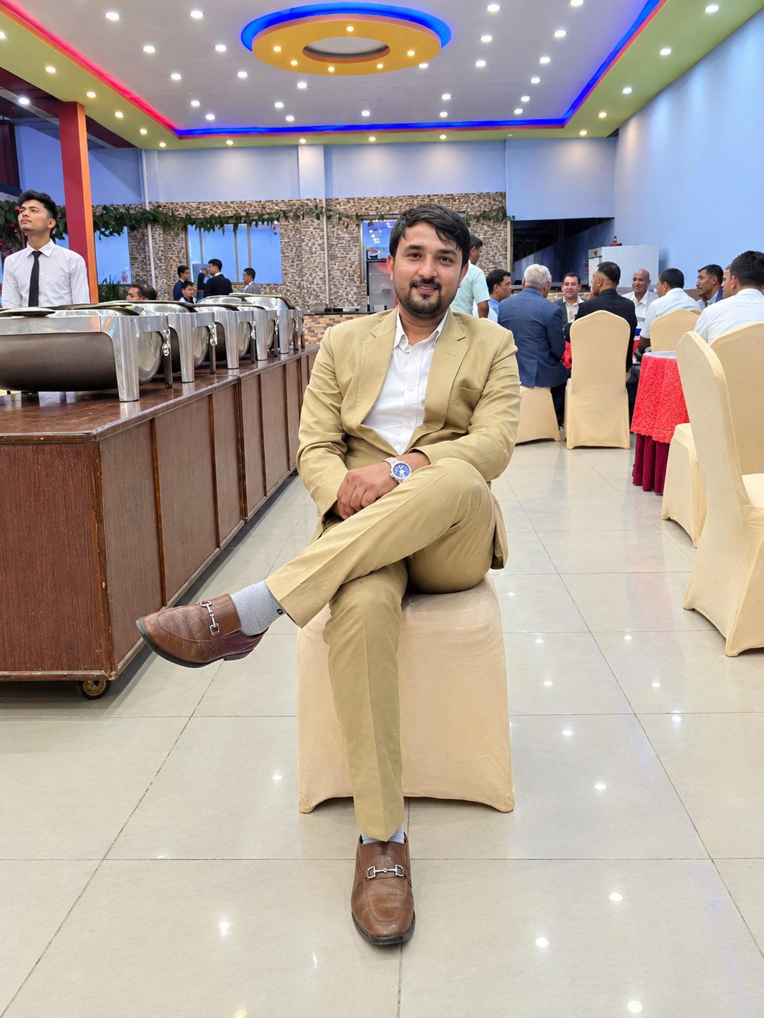 Krishna Giri at a corporate healthcare event